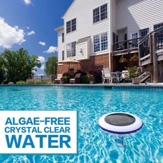Solar Pool-Ionizer Copper Silver Ion Swimming Pool Purifier Water Purifier Kills Algae Solar Pool Ionizer Outdoor Hot Tubs