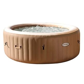 Spa hinchable INTEX burbujas 4 personas, 795 litros, Color Crema